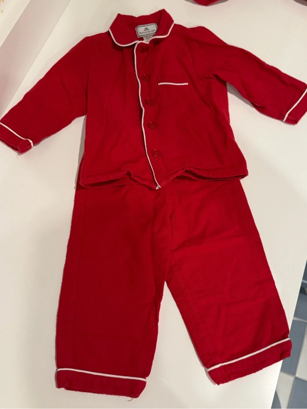 Petite Plume Red Flannel Pajamas